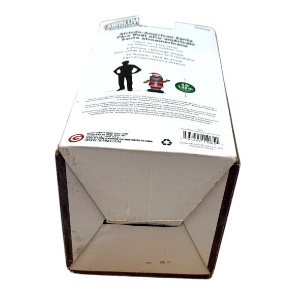 Gemmy Airblown Inflatable African-American Santa 4' - Picture 7 of 9